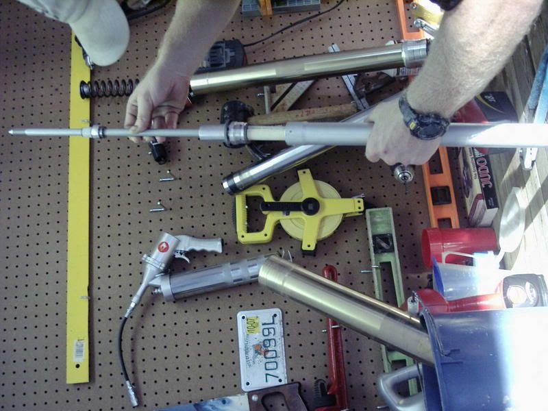 How to lower the forks on a YZ450